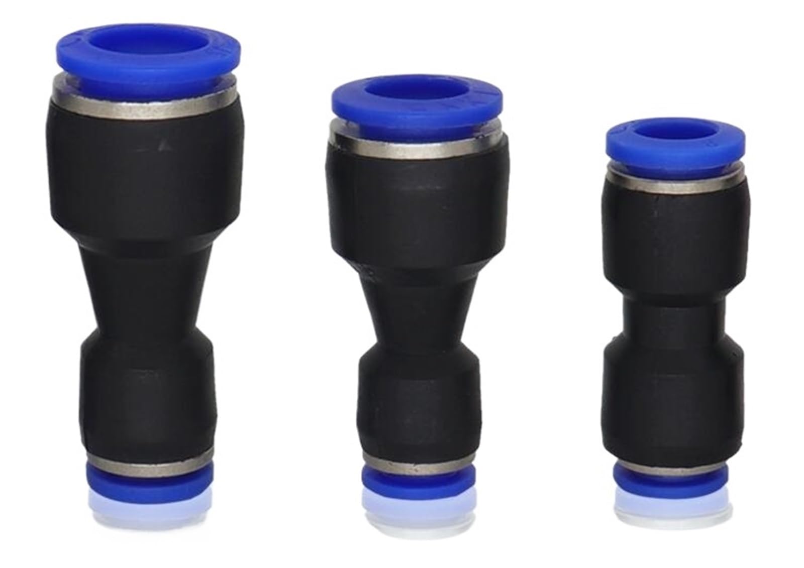 100pcs Pneumatic Push to Connect Fitting Straight Union Reducer Air Tube Connector