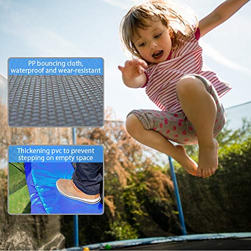 Eicaus 12 FT Trampoline with Safety Enclosure Net for Kids and Adults, Capacity 400 kg, Waterproof Jump Mat, Ladder