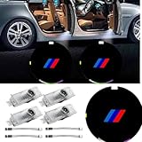 4PCS Car Door Lights Compatible with BMW 1 2 3 4 5 6 7 Series X1 X2 X3 X4 X5 X6 X7 Accessories