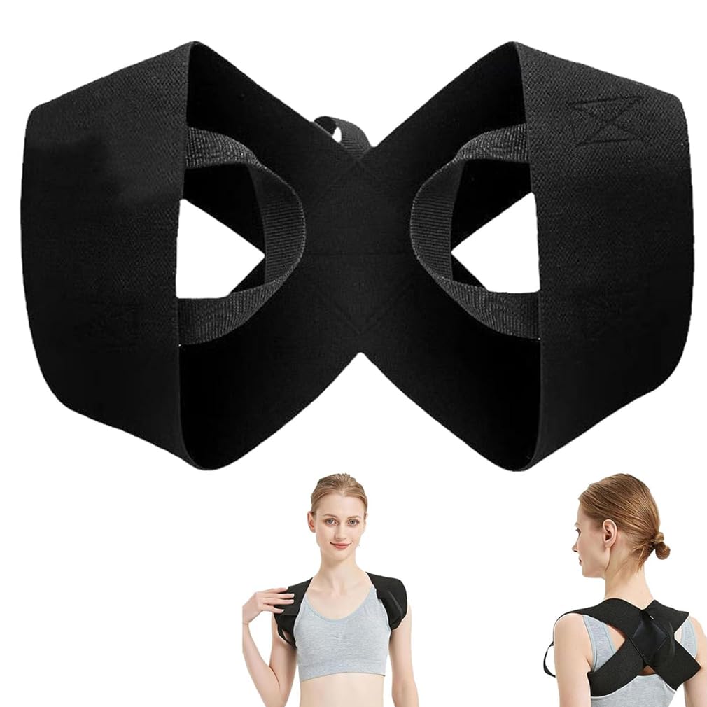 OLITE Fitness Heavy Shoulder Straps for Weight Training, Olite Shoulder Straps, Open Shoulder Correction Straps, Shoulder Support for Bench Press Training Straps (Black, XXL)