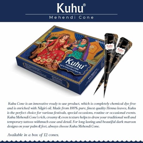 Color de Cabello Natural KUHU con 12 Conos Mehendi miniatura 5