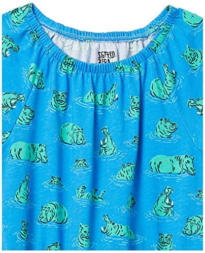 Amazon Essentials Toddler Girls' Knit Short-Sleeve Rompers (Previously Spotted Zebra), Pack Of 2, Purple/Blue, 3T #TOP1