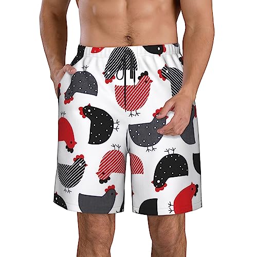 Short de plage homme avec poches doublure maille maillot de bain d'été