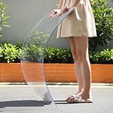 Transparente Polycarbonat-Dachplatten, 1mm Glasfaserplatte, Wasserdichte Und Uv-Beständige Kunststoff-Tageslichtplatten, Ersatzplatten Für Gewächshaus/Vordächer/Garten/Pergolen,W×L-0.7x2m