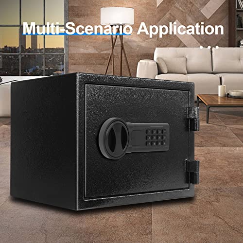 Fireproof Safe Box, 1.2 Cubic Feet Security Safe Box Fireproof Waterproof Electronic Digital Combination Lock Safe With Keypad For Hotel Office Money Cash Jewelry #TOP6