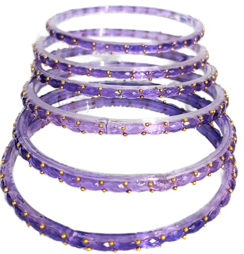 Image of JPS Plain and Glossy Finished Raindrop Glass Bangles Set for Women & Girls | Traditional Ethnic Chudi for Wedding, Party & Regular- Set of 12 Pcs of One Colour | Wedding Special