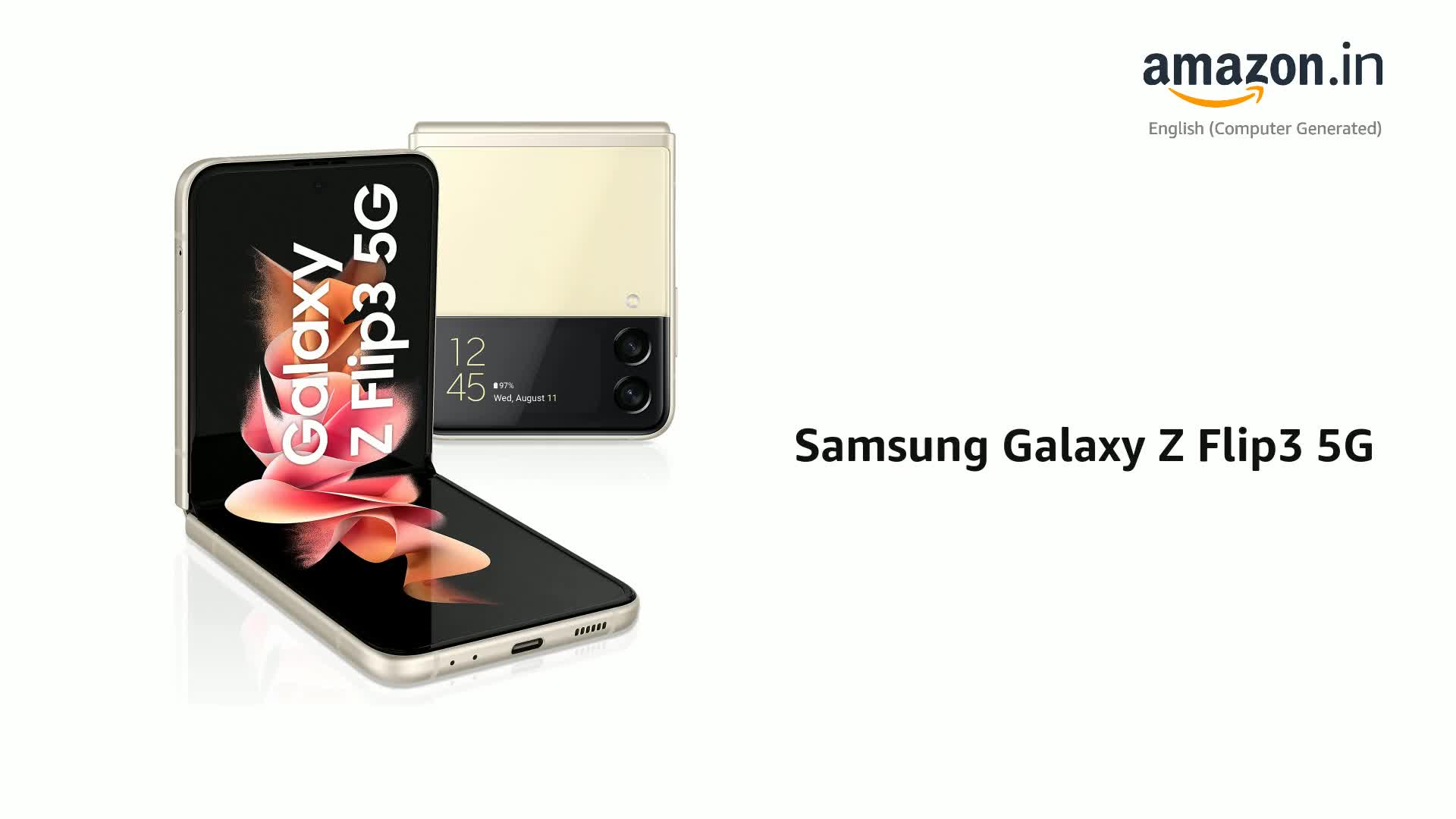 Samsung Galaxy Z Flip3 5g Cream 8gb Ram 256gb Storage With No Cost Emi Additional Exchange Offers Amazon In Samsung Galaxy Z Flip3 5g Cream 8gb Ram 256gb Storage With No Cost Emi Additional Exchange Offers Amazon In