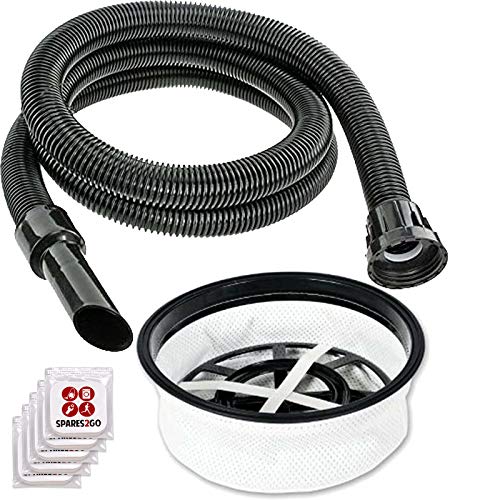 SPARES2GO 2.5m Hose with Swivel Cuffs + 12" Round Filter + Fresheners Compatible with Numatic Henry HVR200 HVR200A HVX200 Vacuum Cleaner