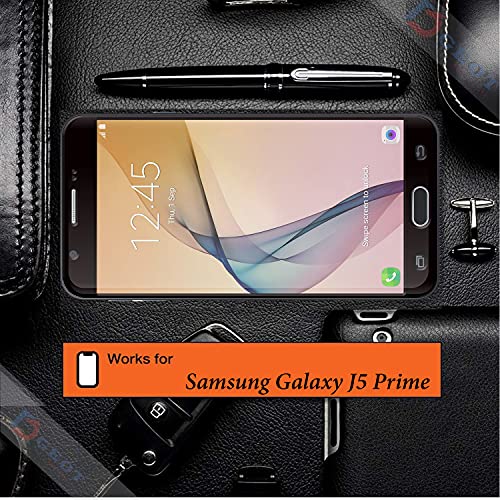 Image of Edge to Edge 11D Tempered Glass Screen Protector for Samsung Galaxy J5 Prime (Black)|With Easy Installation Kit|Impact Absorb|Full Adhesive Glass (Pack Of 2)