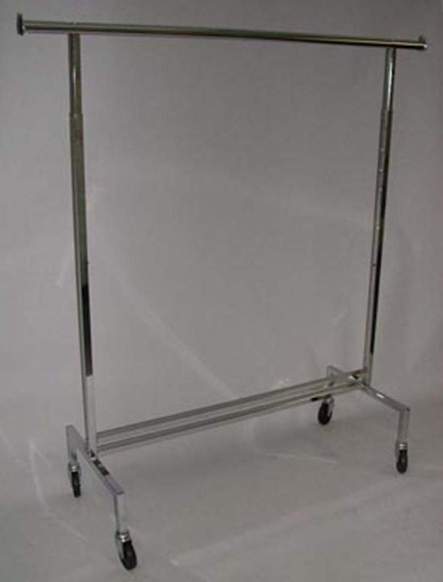 Single Bar Clothing Display Rack 60