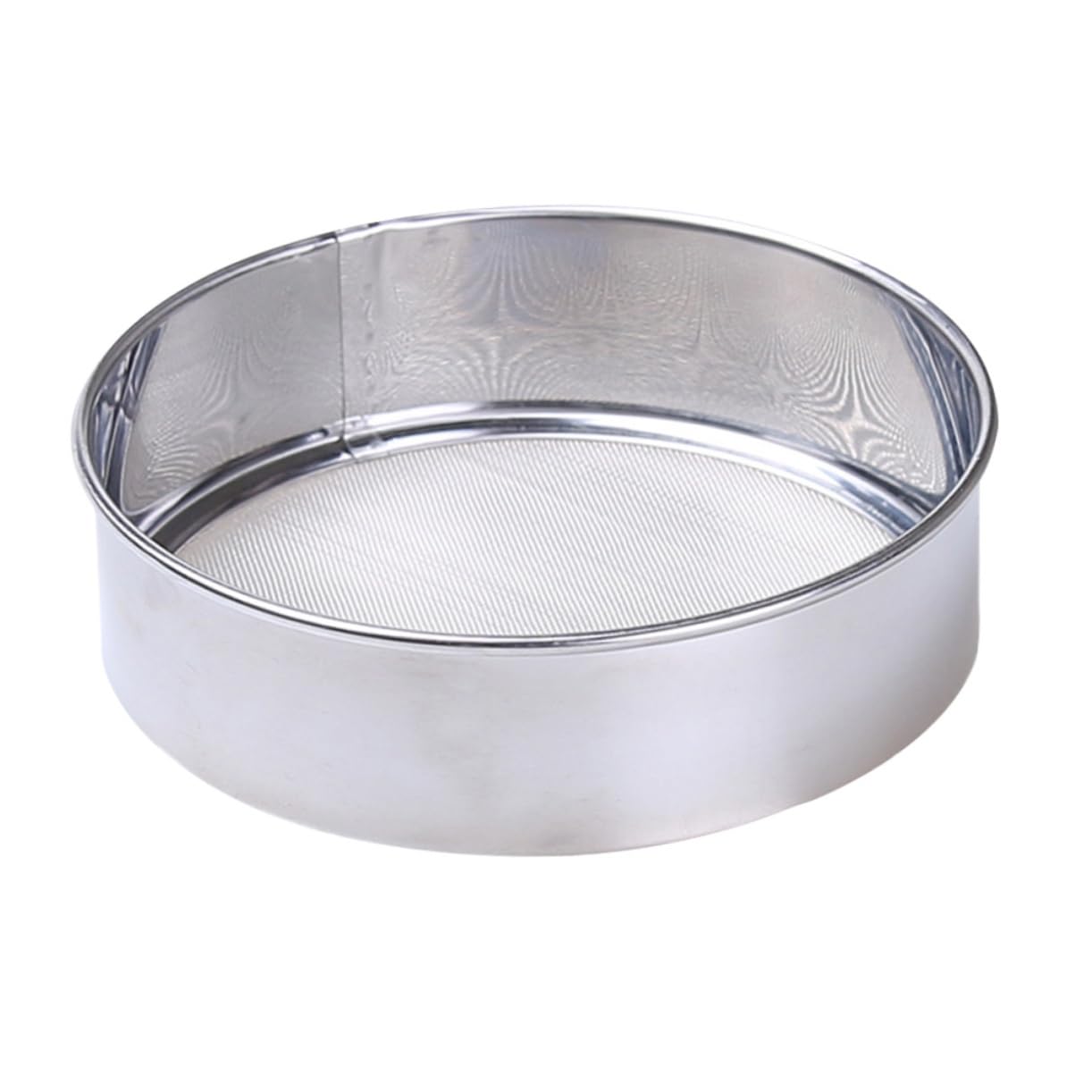 Ensemble de tamis de cuisson en maille d'acier inoxydable pour la cuisine-ensemble de 2 pièces pour la cuisson de gâteaux, le tamisage des pâtes et le secouage de la farine-passoire à main pour glaça