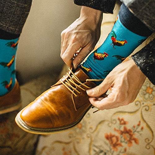 xiaomaizi Men's Funny and Colorful Patterned Dress Socks for Men Fun and Crazy Casual Crew Socks Size 7-13 - Image 2