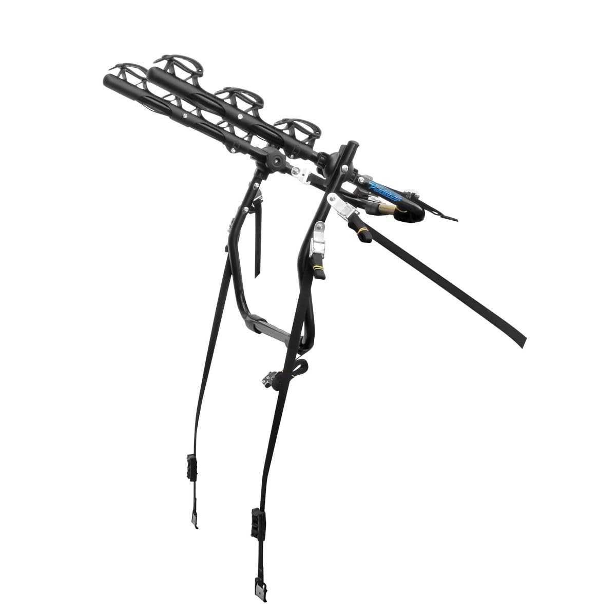 REAR CAR CYCLE RACK. DELUX STEEL CRUISER 3 BIKES