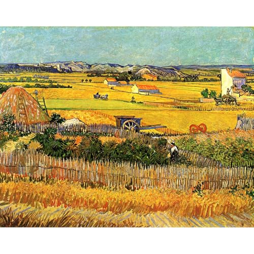 Récolte à La Crau toile ARTICULOZY grand format pour décorer un salon ou bureau