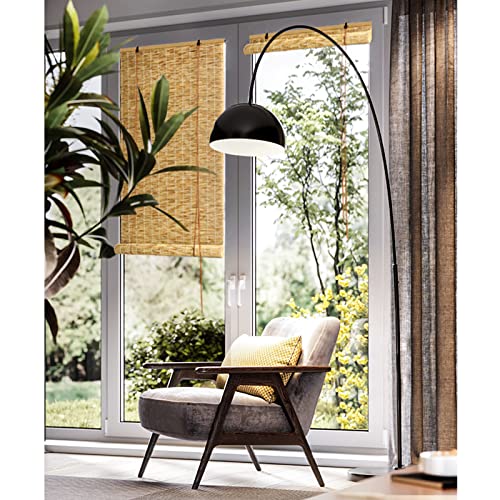 Bamboo Blinds Reed Roller Blinds Roman Roller Blinds Roll Up Blinds Shade Natural Reed Blinds Bamboo Reed Curtains With Lift Breathable Sun Protection Customizable 10×24In（W×H） Carbonizedcolor #TOP1