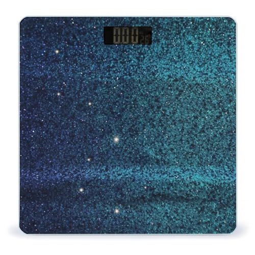 Báscula Digital de Baño con Diseño Brillante Azul Verdoso