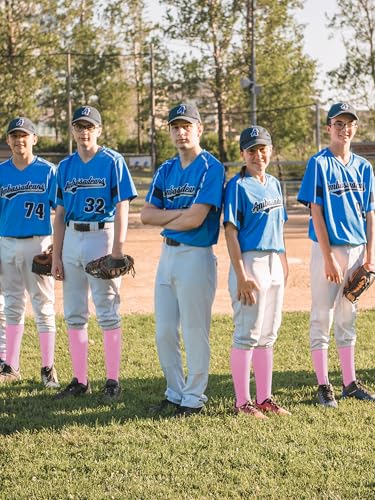 Image of Baseball Socks and Belt Set Cotton Youth Softball Socks for Boys Girls