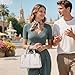 Imagen de FORRICA Bolsos de Mujer Bolso de Mano Elegante Bolso Tote con Colgante Exquisito Señora Cuero PU Bolso Bandolera para Trabajar Compras Blanco