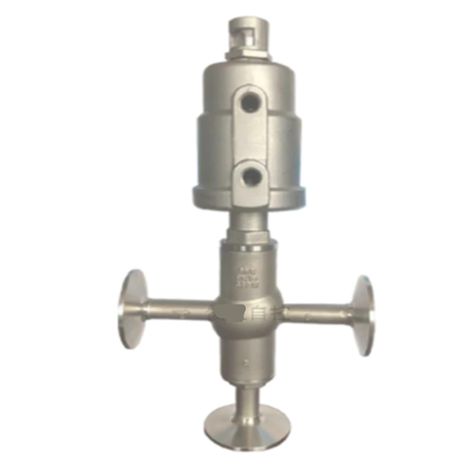 Vanne à siège DN25 anti-fuite bride 3 voies en acier inoxydable 304 diamètre 50,5 mm