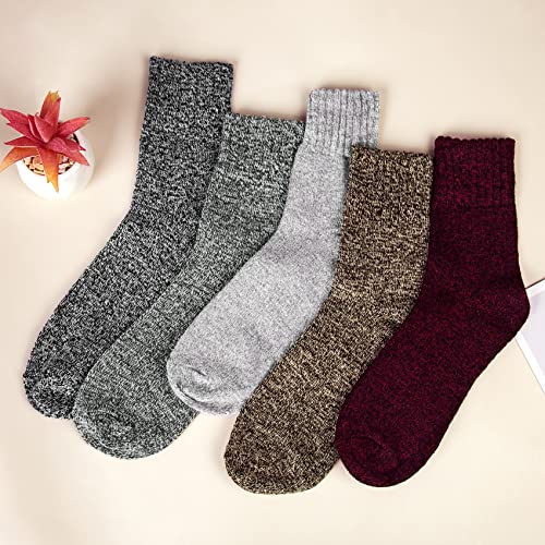 Image of Loritta Wool Socks for Women, Winter Warm Hiking Boot Socks Gifts
