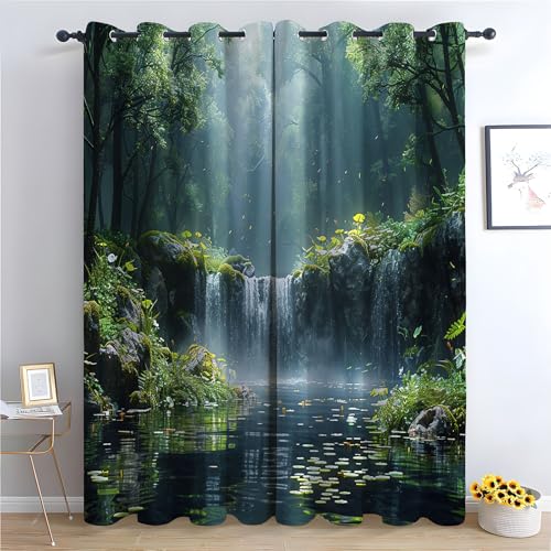 ZUMOOO Grommet Privacy Curtains for Small Window, Café, Bath, Laundry,