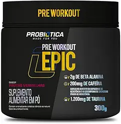 Probiótica Epic Pré Treino 300G - Probiotica (Frutas Vermelhas)