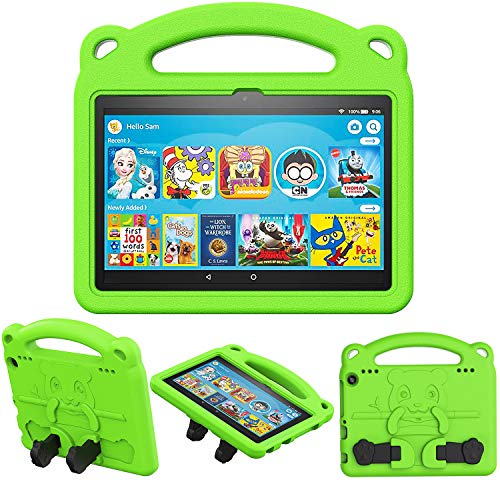 Hülle Kompatibel mit All-New Fire HD 8 Tablet (10th Generation, 2020 Release), Eva Stoßfest Leicht Schutzhülle Kinder Griff Ständer Case