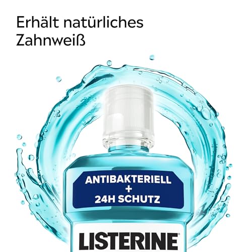 LISTERINE Total Care Zahnstein-Schutz 500 ml, schützende Mundspülung gegen Zahnstein mit 6 in 1 Wirkung, antibakterielles Mundwasser schützt vor Zahnfleischproblemen, bis zu 24h frischer Atem