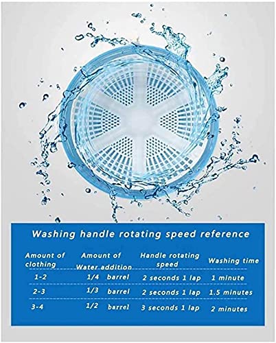 Machine à laver portable non électrique avec essoreuse pour linge délicat - 7