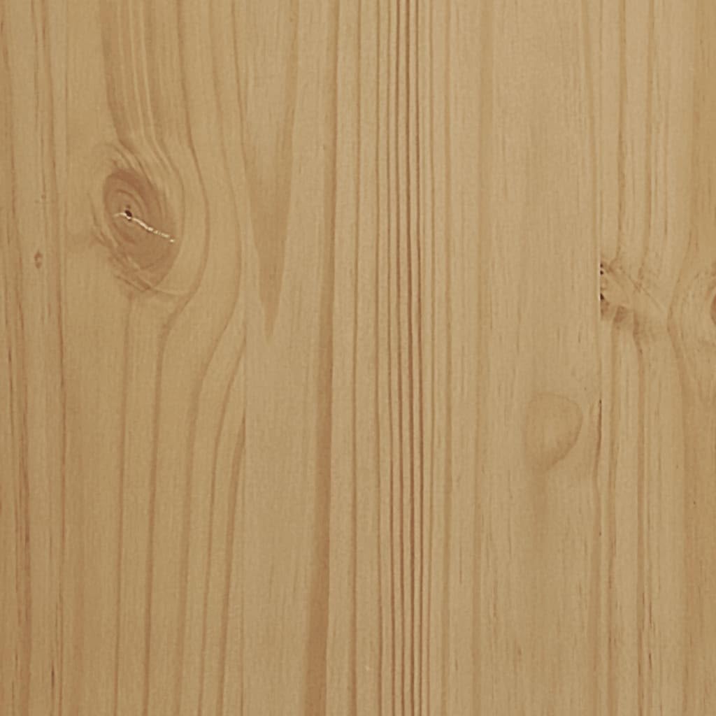 Floro - Tavolo consolle marrone cerato in legno di pino massiccio, 89,5 x 36,5 x 73 cm, con 2 cassetti, tavolino in legno stabile, per soggiorno, corridoio, divano e camera da letto