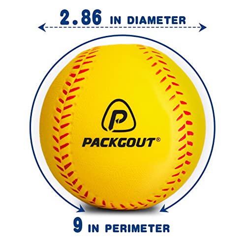 Image of PACKGOUT Soft Foam Baseballs for Kids & Teenagers - Practice & Replacement Balls