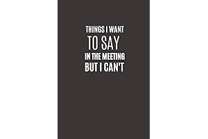 Funny Office Gag Gifts: 'Things I Want To Say In The Meeting...