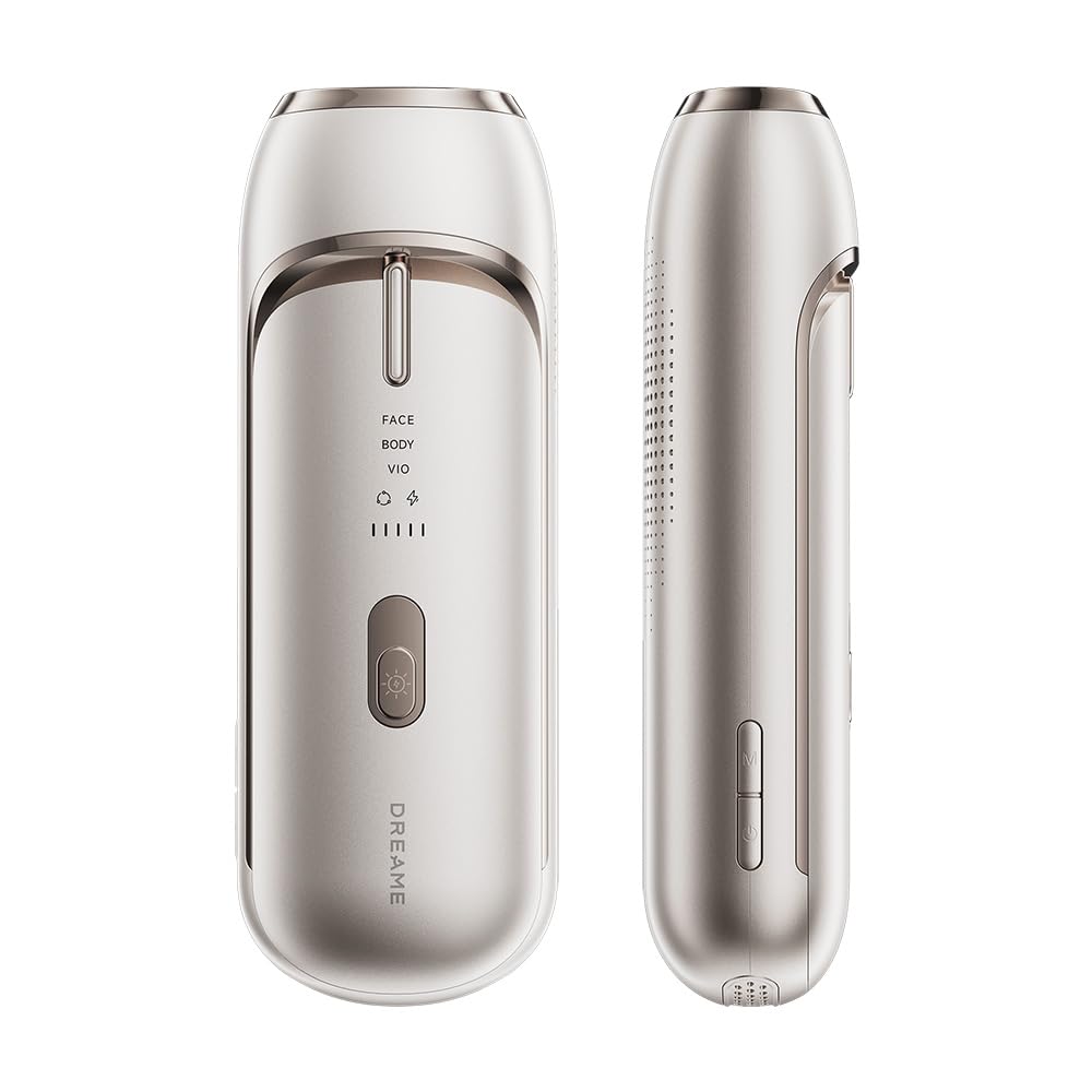 DREAME Nova Depilación IPL con Salida de 27 J de Doble Lámpara, Enfriamiento por Zafiro ICE, Ventana de 3,9 cm², Destello de 0,2 s, Detección con IA Adaptizone, Cuidado de la Piel con Fotones
