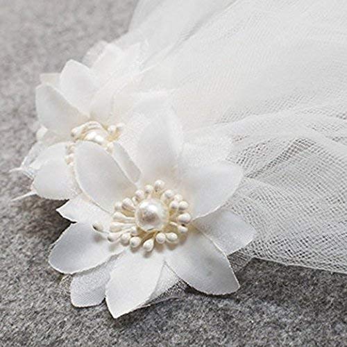 Girl's Two Layers Tulle First Communion Veils with Pearls for Wedding Prom Party Church Catholic Baptism3