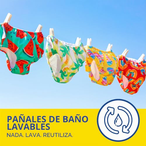 Miniatura 9 de Huggies Little Swimmers Pañal Bañador Reusable Talla 3-4 Tropical P1