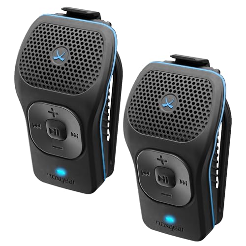 Image of noxgear 39g Wearable Bluetooth Speaker, Magnetic Mini Clip-On EDC Gear, Waterproof Up to 15 Hours Playtime | Clip On Speaker, Wearable Speaker with Microphone, 100ft Range - 2 Pack