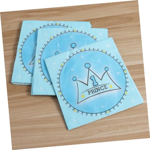 OUNONA 20 Peças Toalhas De Papel Toalhas De Papel Guardanapos De Papel De Desenho Animado Para Bebê