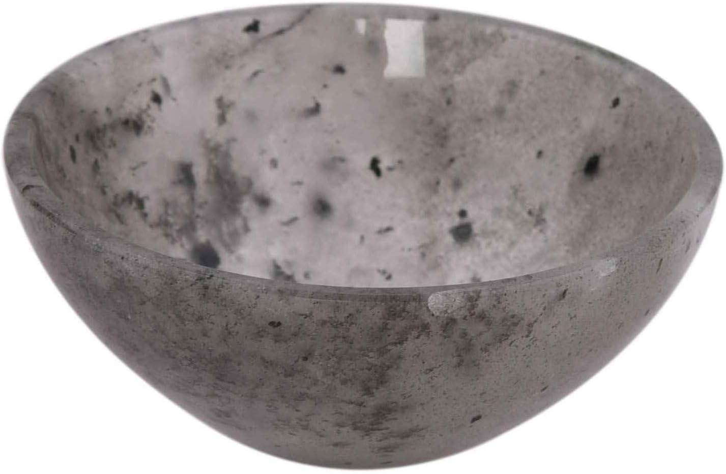 Handmade Carved Black Rutile Stone Bowl Reiki Gift Healing Crystal Charged I 2.5 Inches Approx