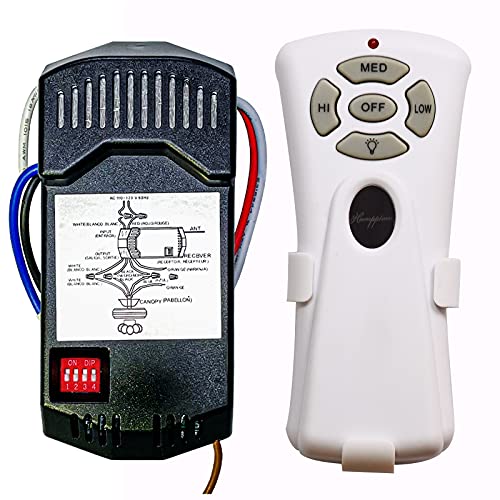 Humpptom Universal Ceiling Fan Remote Control Kit, Harbor Breeze Ceiling Fan Remote,Hampton Bay Ceiling Fan Remote Control,Ceiling Fan Remote Control 7080