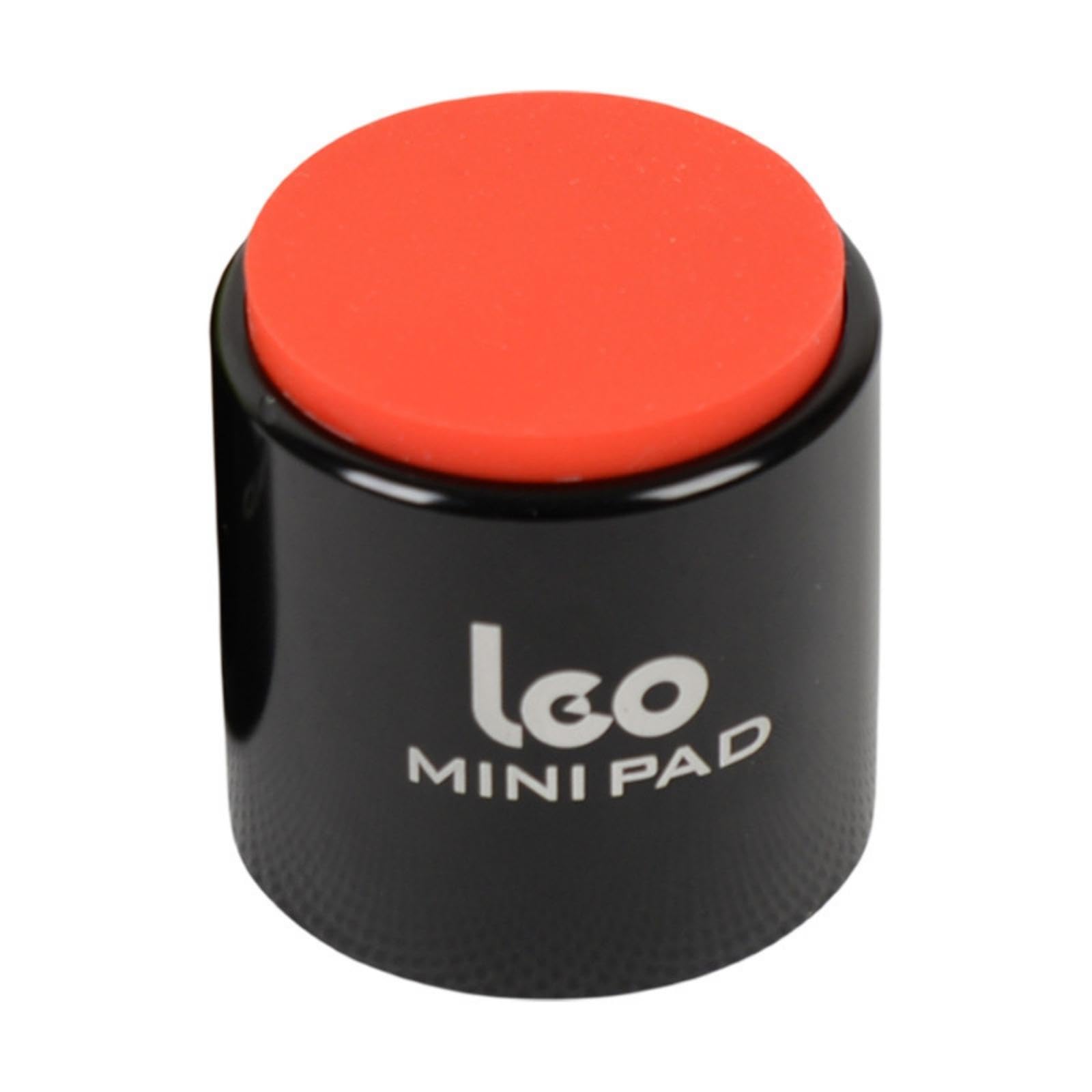 Mini Practice Drum Pad Compact Drum Pad with M8 Thread Mountable Percussion for Drummers, Beginners, Travel, Desk, Limbering Up Red-image-0