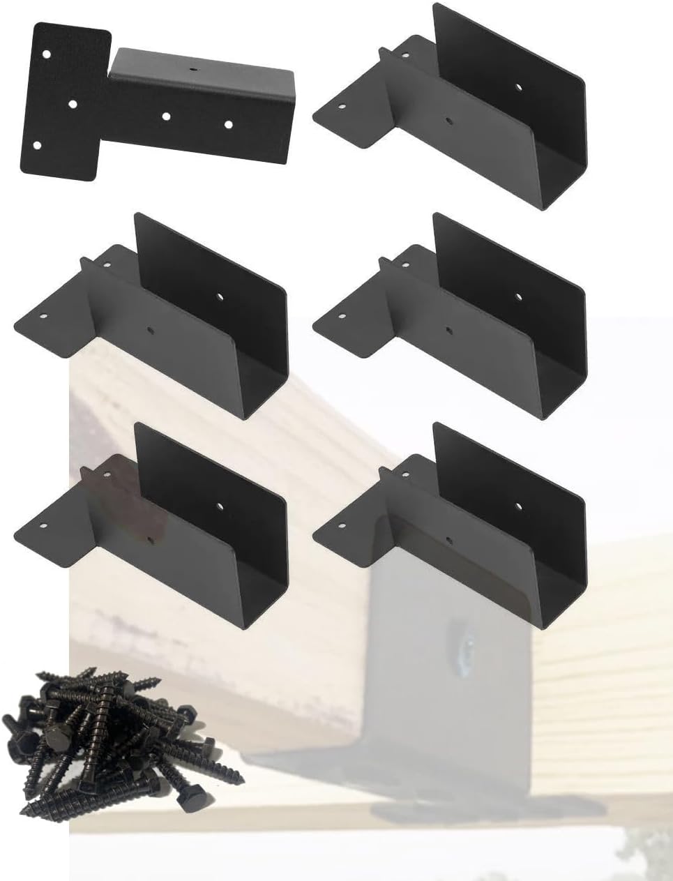 Amazon.com: Cycence WoodMate 42061 Outdoor Pergola Rafter Bracket Joist ...