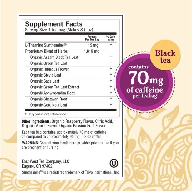 Yogi Tea, Raspberry Passion Perfect Energy, 16 Count