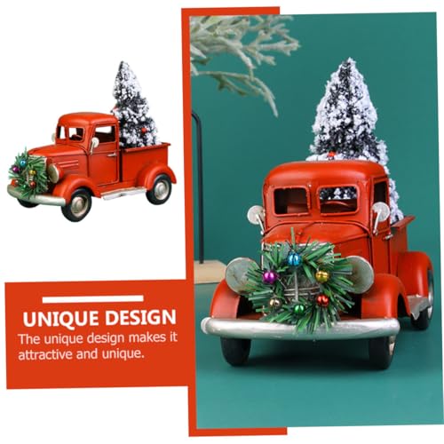 Décoration de Noël unique véhicule métal maison