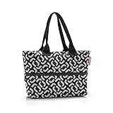 reisenthel zaino unisex e1 bagaglio a mano, signature black, taglia unica, borsa espandibile con maniglie