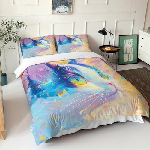 Housse de couette chat pour lit enfant fini la chambre sans déco - 3