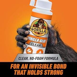 Gorilla Clear Glue, 5.75 Ounce Bottle (Pack of 1) - Crystal Clear, All Purpose, and Water Resistant