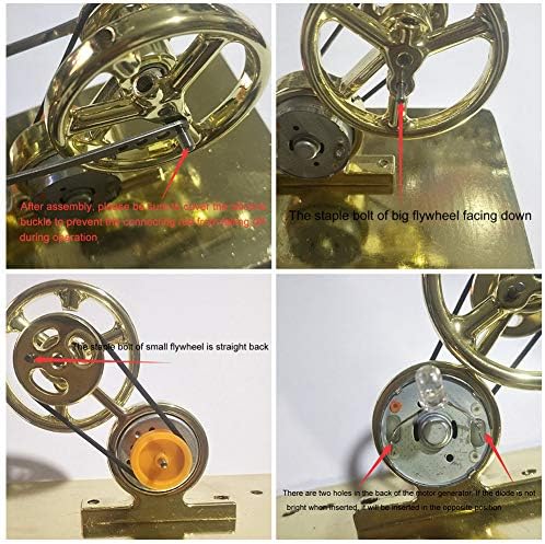 Fydun Stirling Engine Model, External Combustion Stirling Engine Motor Model Physics Science Education Toys