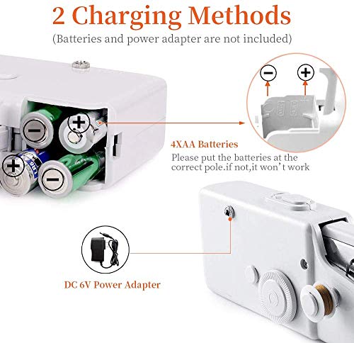 image for Cobiz Handheld Sewing Machine，Mini Portable Electric Stitching Machi