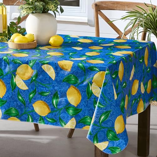 Newbridge Square Vinyl Tablecloth, 52 x 52 Inch,...