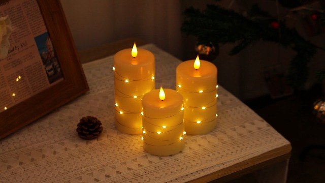 Bougies LED Rechargeables Avec Télécommande - Lot De 3 | Décoration Féerique Sans Flamme Pour Fête Et Maison